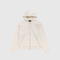 TEXTURED ZIP HOODED SWEATER