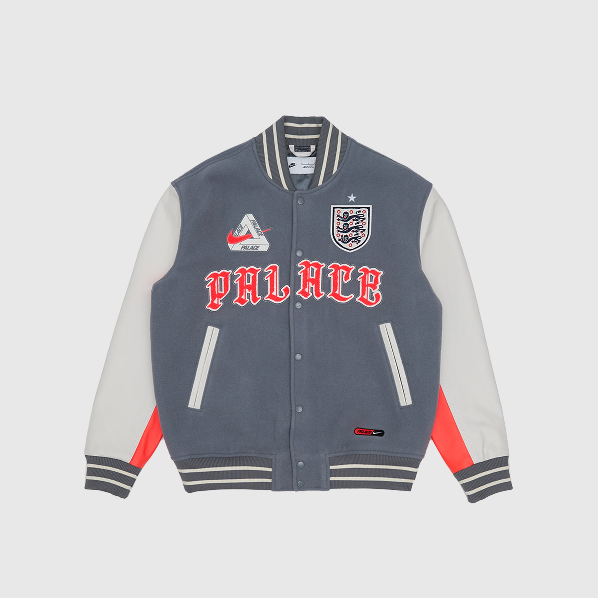 ENGLAND X PALACE VARSITY JACKET