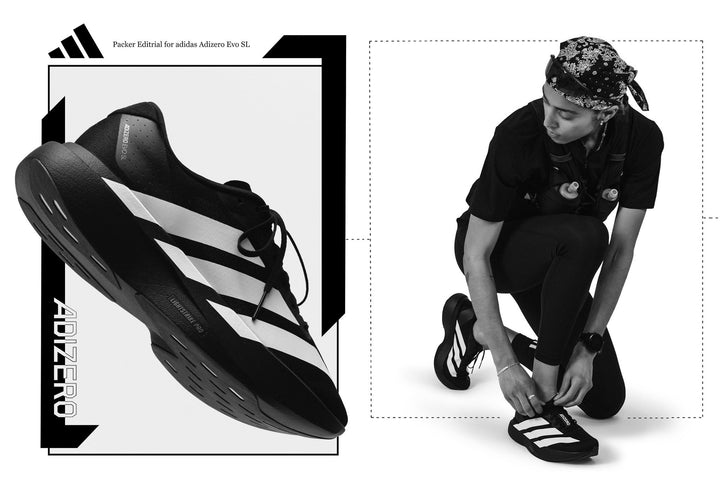 PACKER EDITORIAL FOR ADIDAS ADIZERO EVO SL