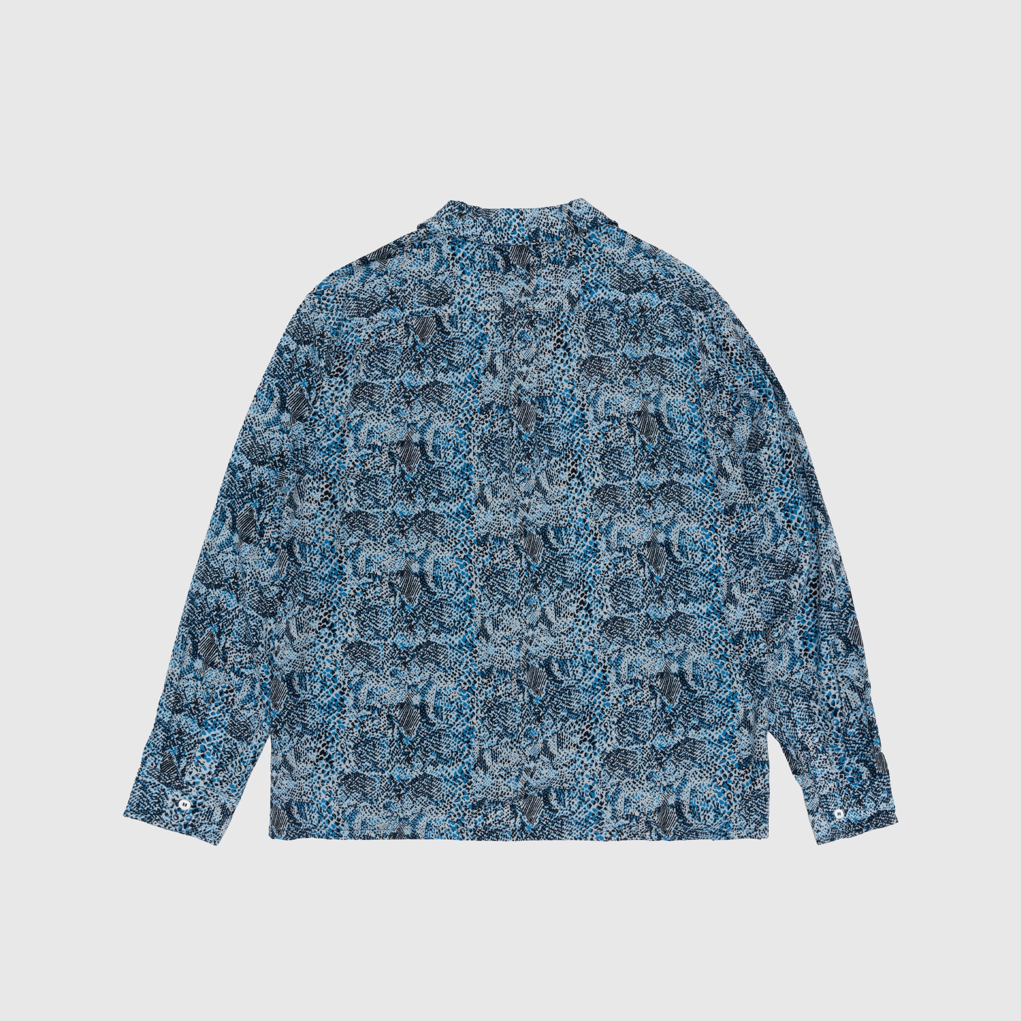 RAYON CAMP COLLAR L/S SHIRT