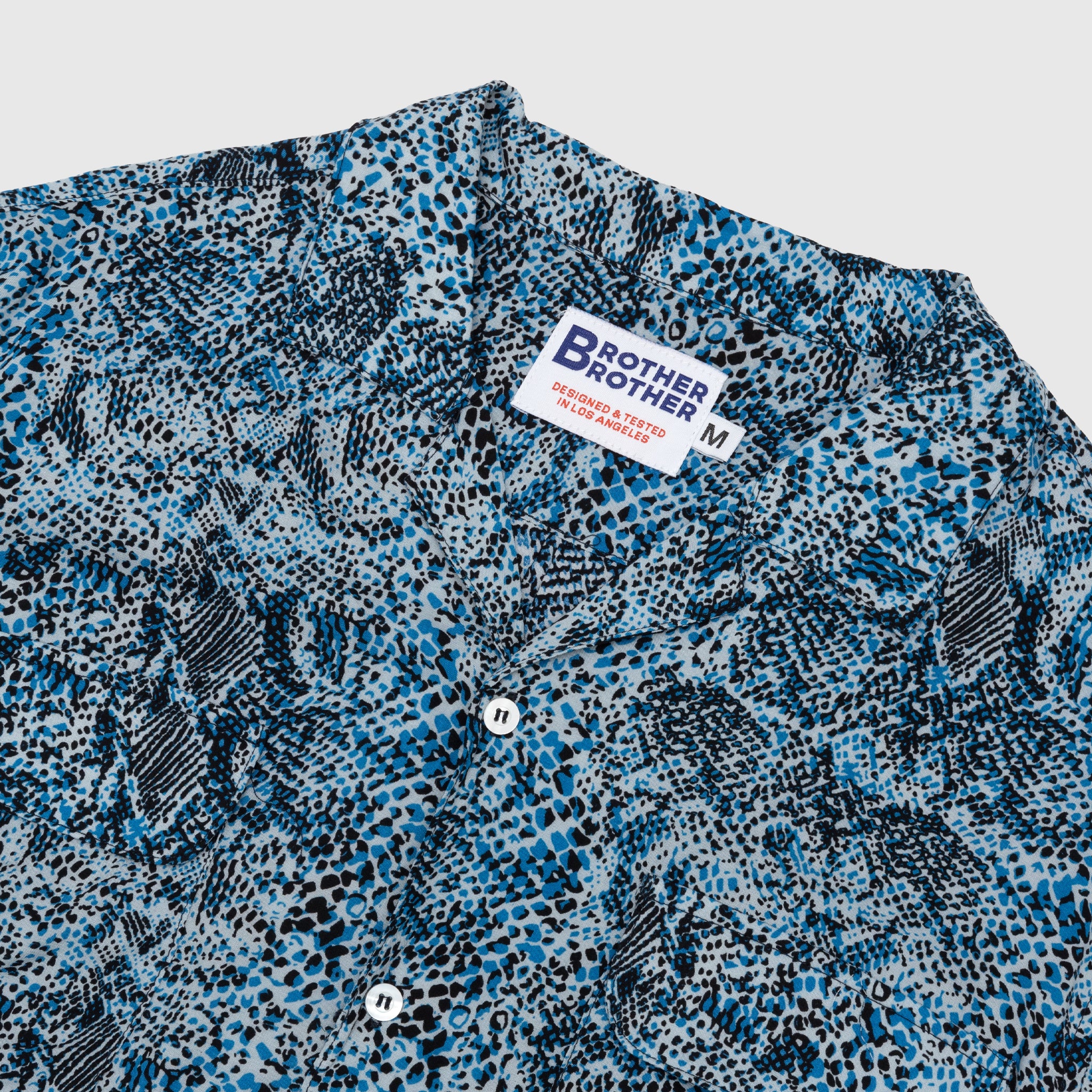 RAYON CAMP COLLAR L/S SHIRT