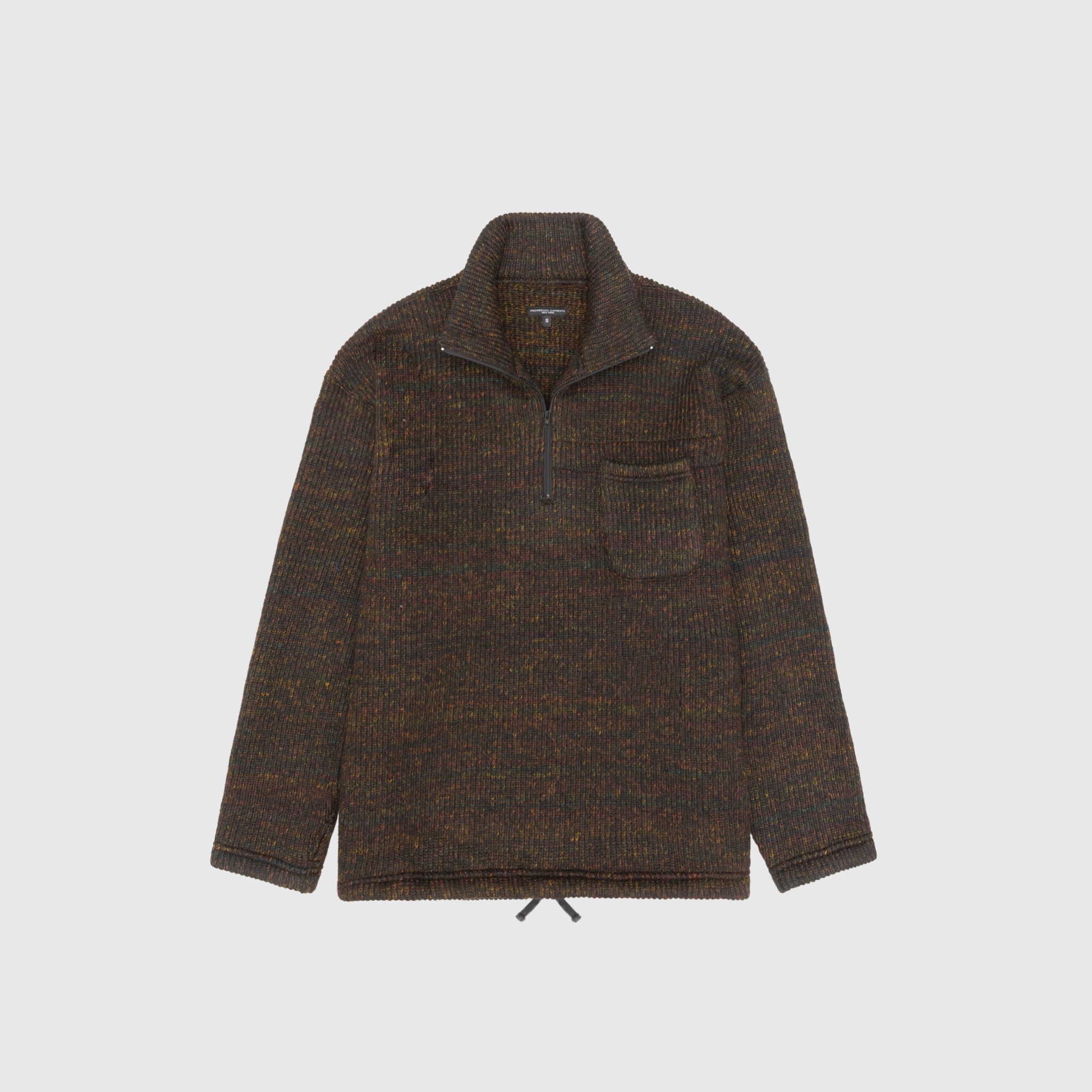ZIP MOCK NECK
