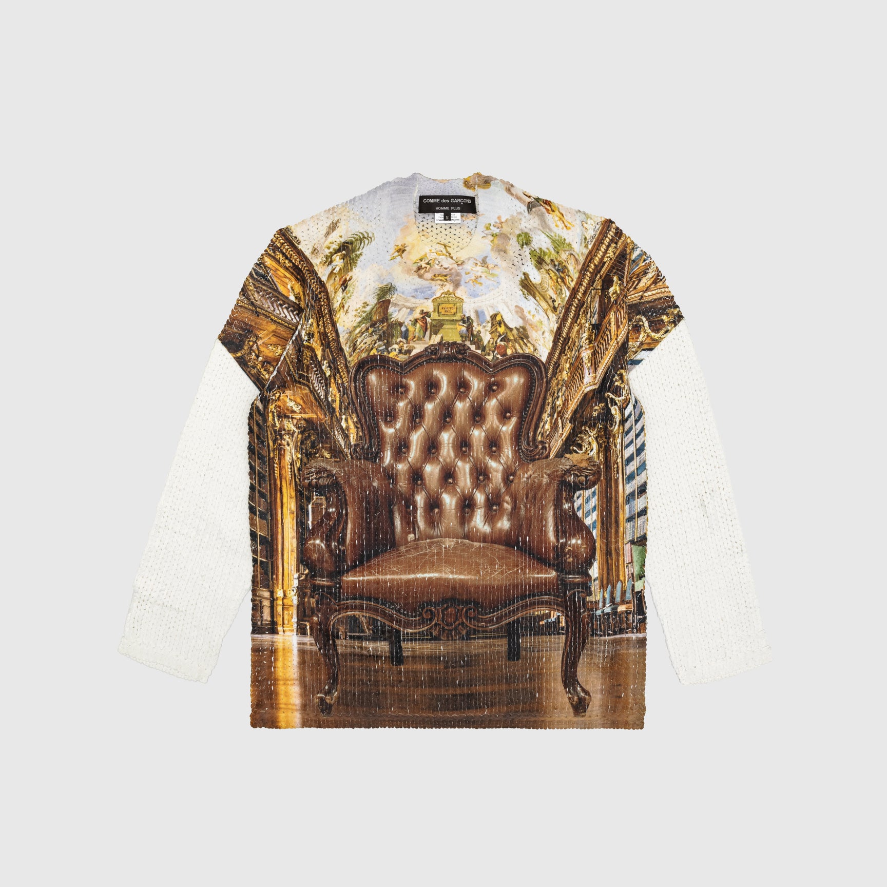 GRAPHIC PRINTED KNIT SWEATER