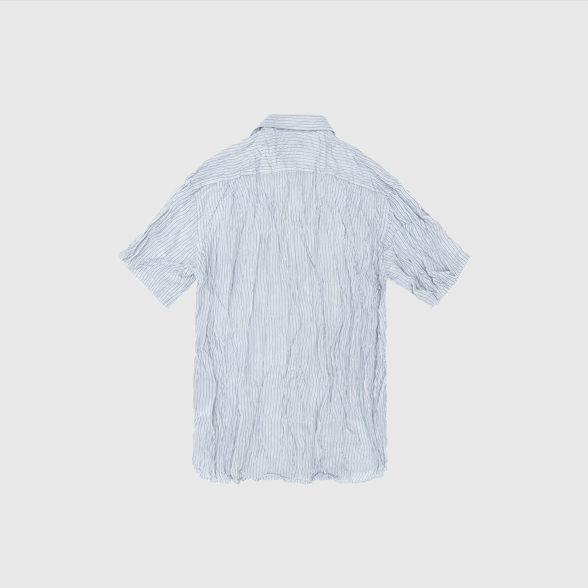 PALE BLUE STRIPED S/S SHIRT