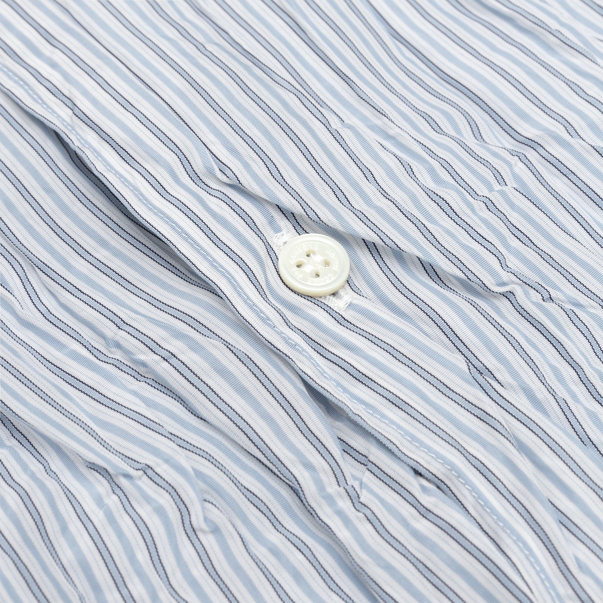 PALE BLUE STRIPED S/S SHIRT