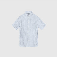 PALE BLUE STRIPED S/S SHIRT