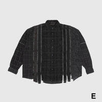 REBUILD BY NEEDLES 7 CUTS ZIPPED WIDE SHIRT