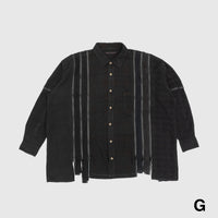 REBUILD BY NEEDLES 7 CUTS ZIPPED WIDE SHIRT