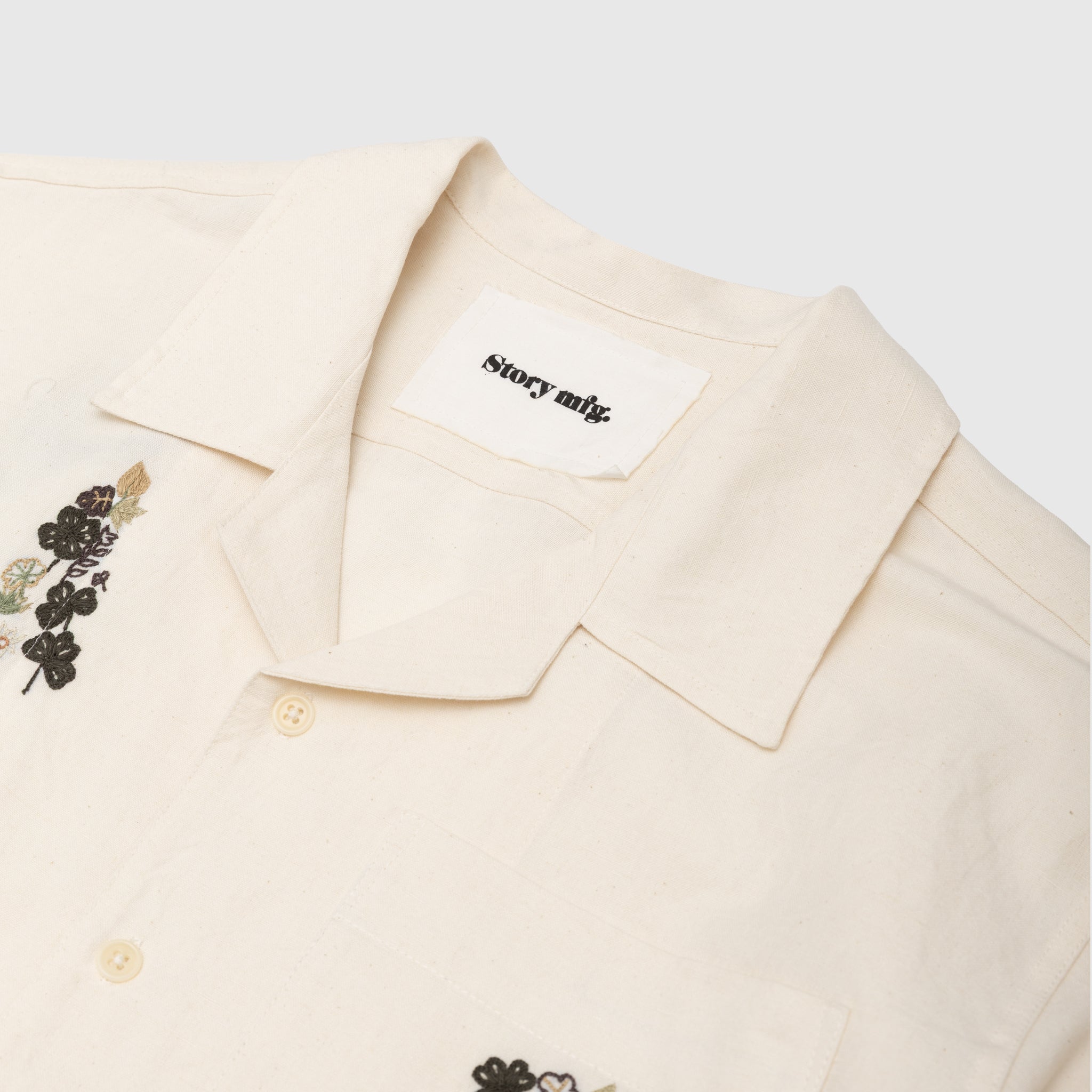 GREETINGS S/S SHIRT "CLOVER EMBROIDERY"