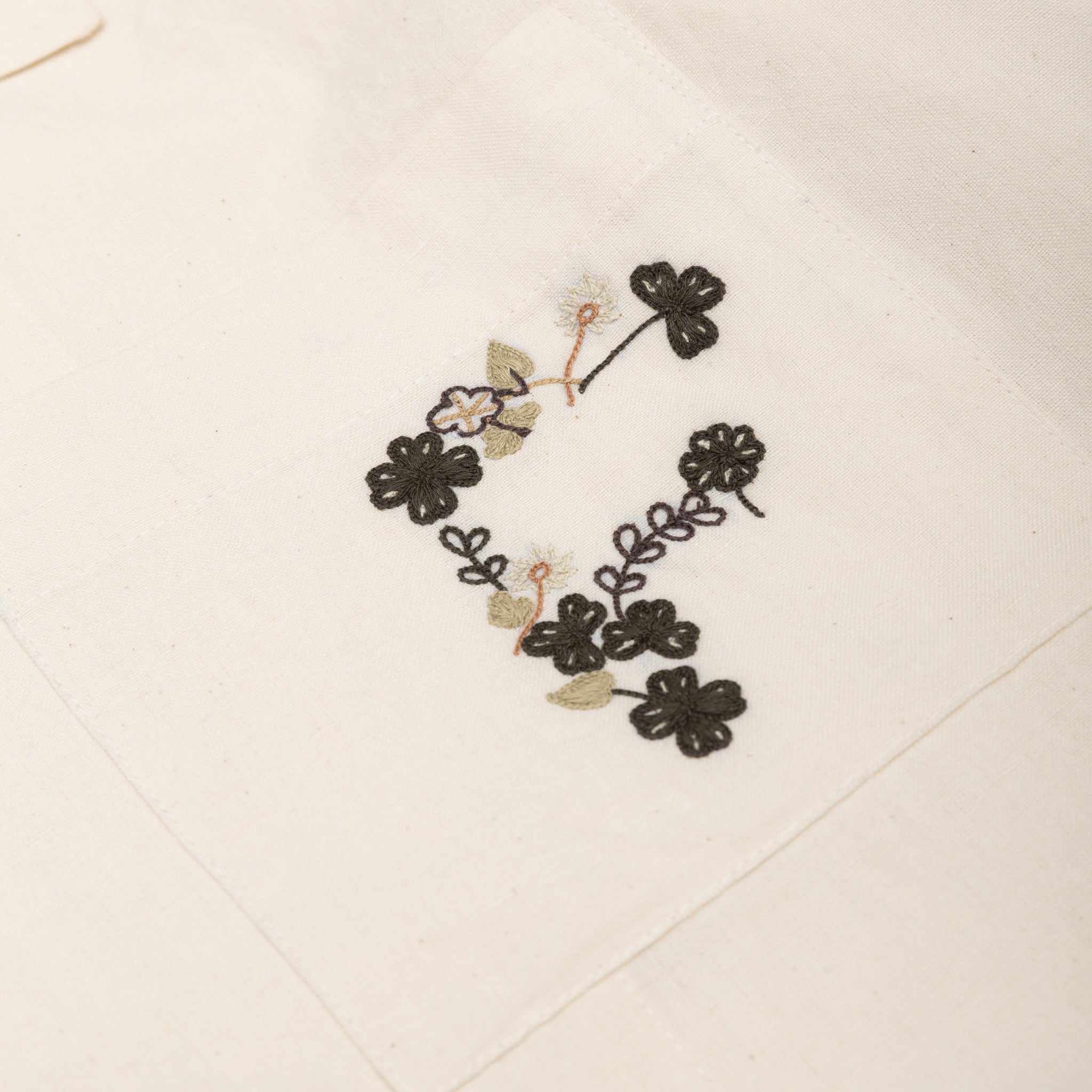GREETINGS S/S SHIRT "CLOVER EMBROIDERY"