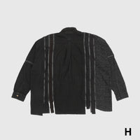 REBUILD BY NEEDLES 7 CUTS ZIPPED WIDE SHIRT