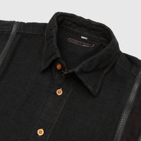 REBUILD BY NEEDLES 7 CUTS ZIPPED WIDE SHIRT
