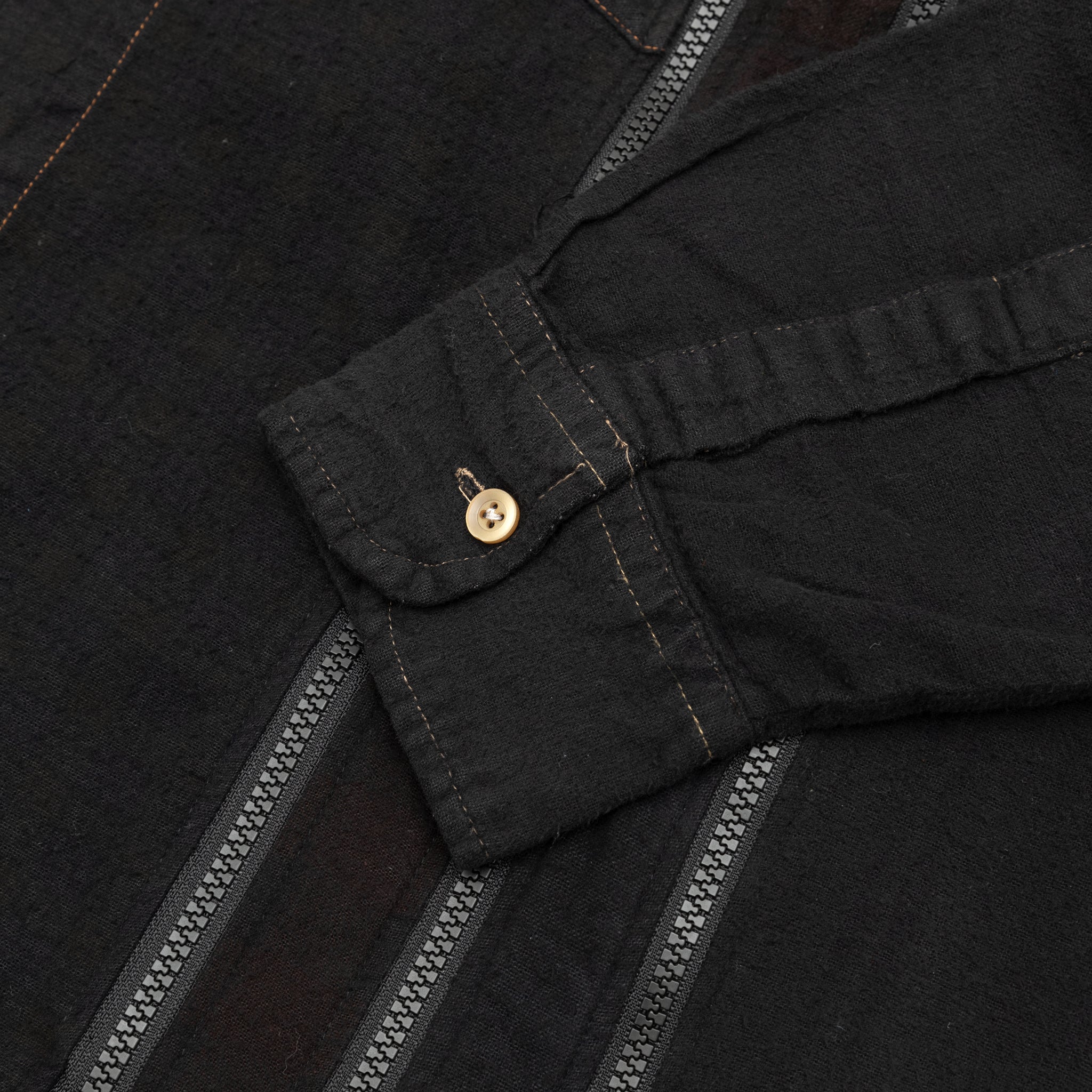 REBUILD BY NEEDLES 7 CUTS ZIPPED WIDE SHIRT