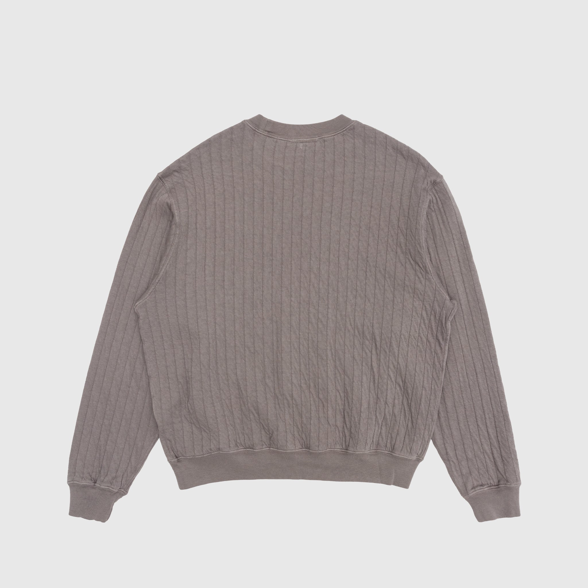 QUILTED CREWNECK