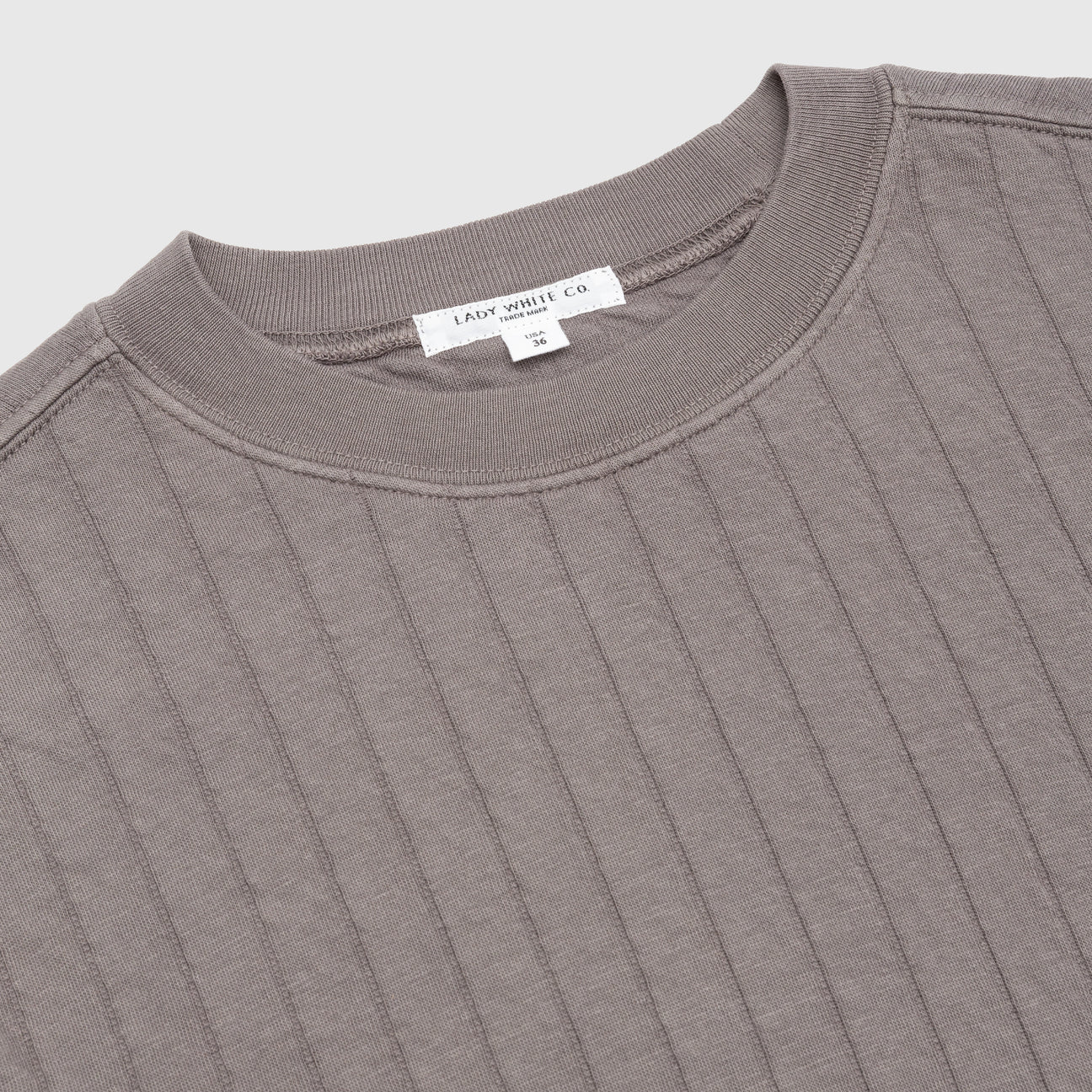 QUILTED CREWNECK