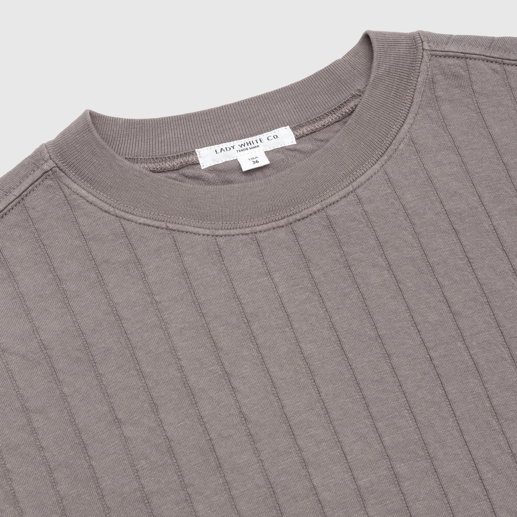 QUILTED CREWNECK