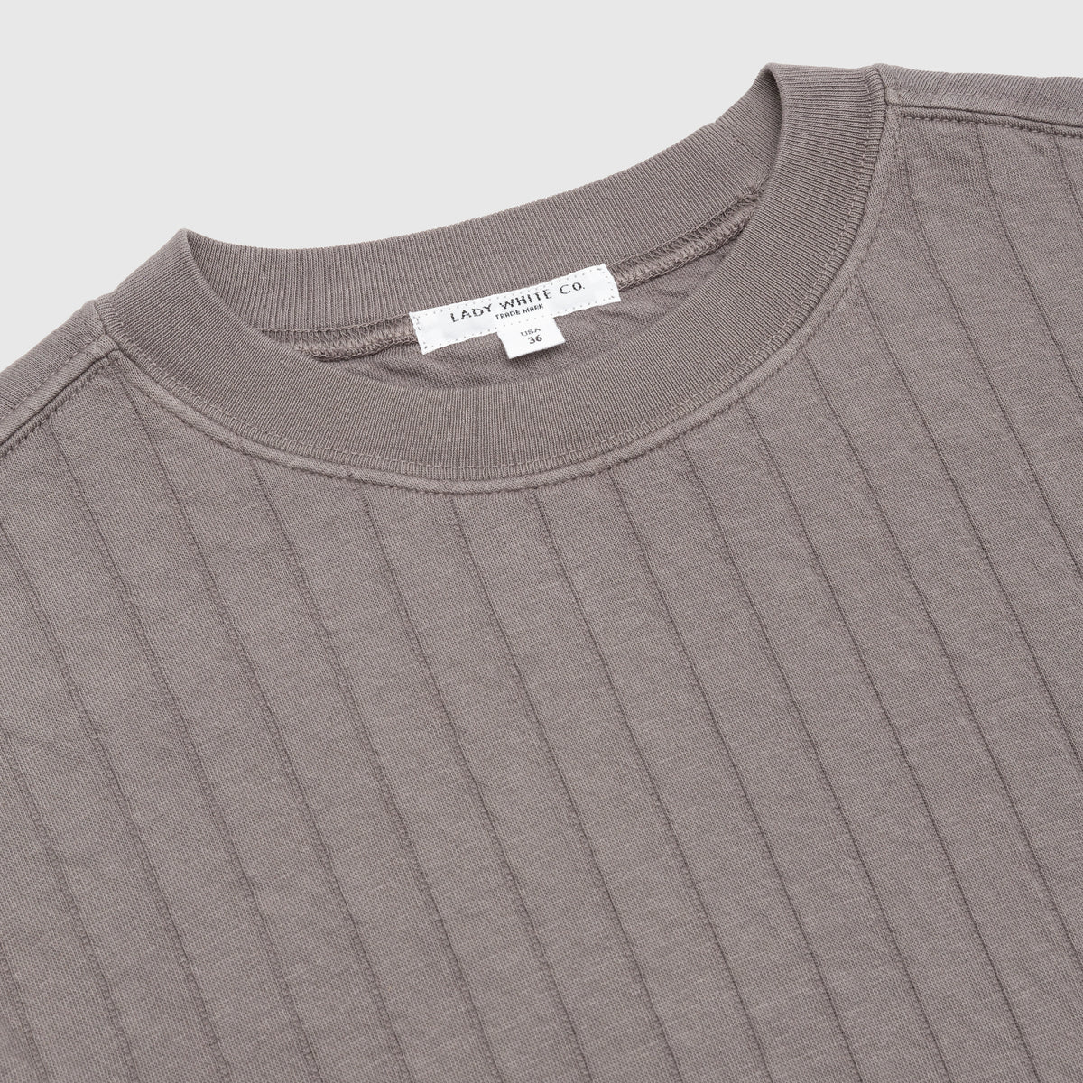 QUILTED CREWNECK