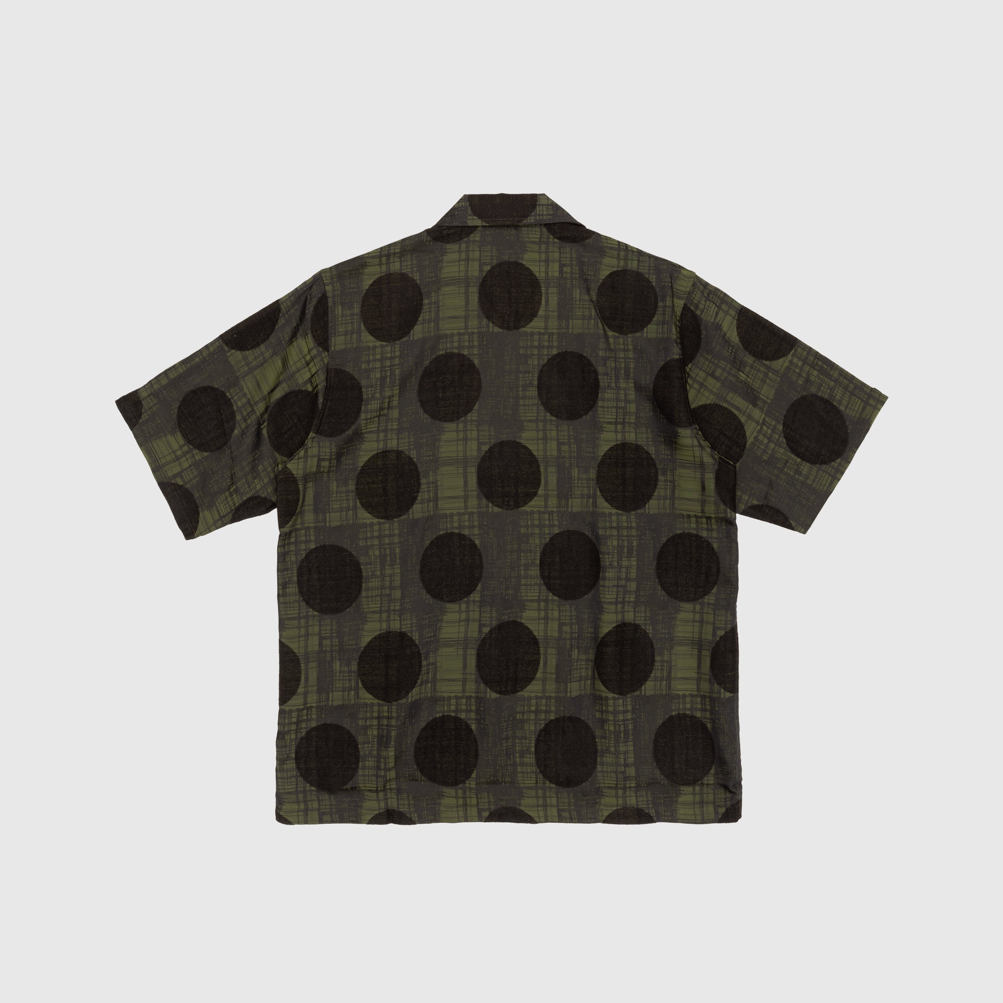 PLAID & POLKDOT JAQUARD CABANA SHIRT