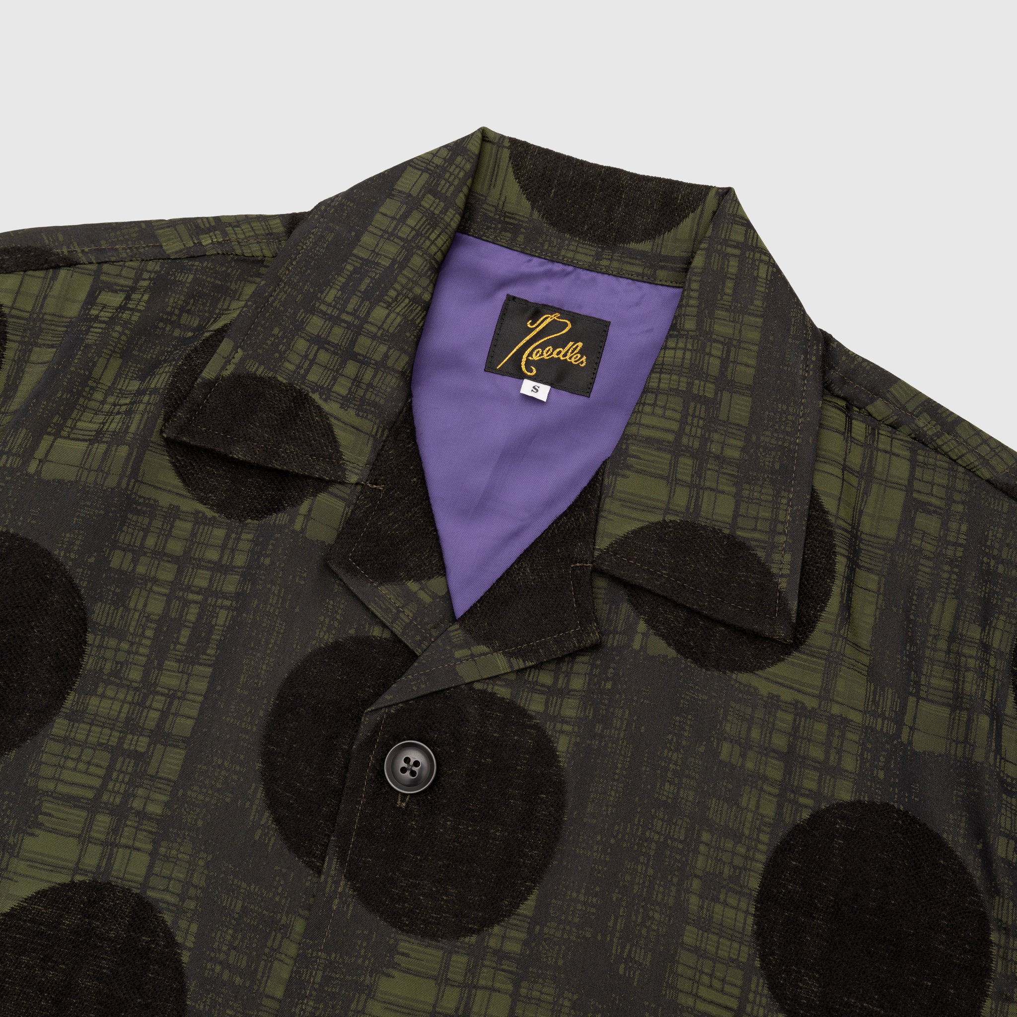 PLAID & POLKDOT JAQUARD CABANA SHIRT