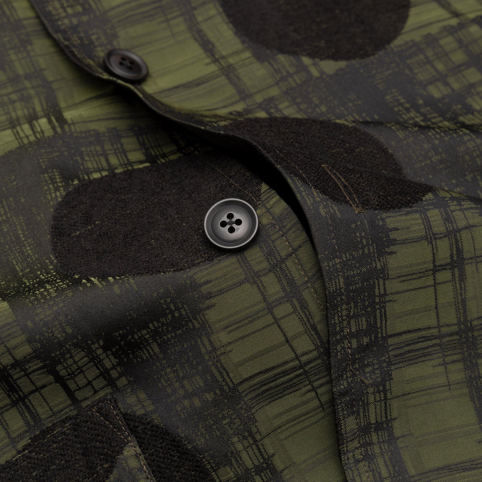 PLAID & POLKDOT JAQUARD CABANA SHIRT