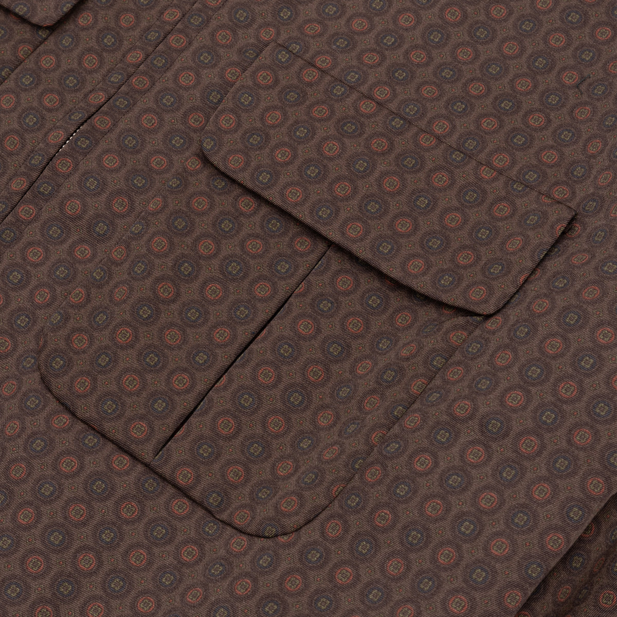 WOOL GABARDINE PRINTED SPORT JACKET