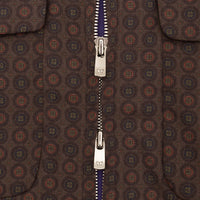 WOOL GABARDINE PRINTED SPORT JACKET