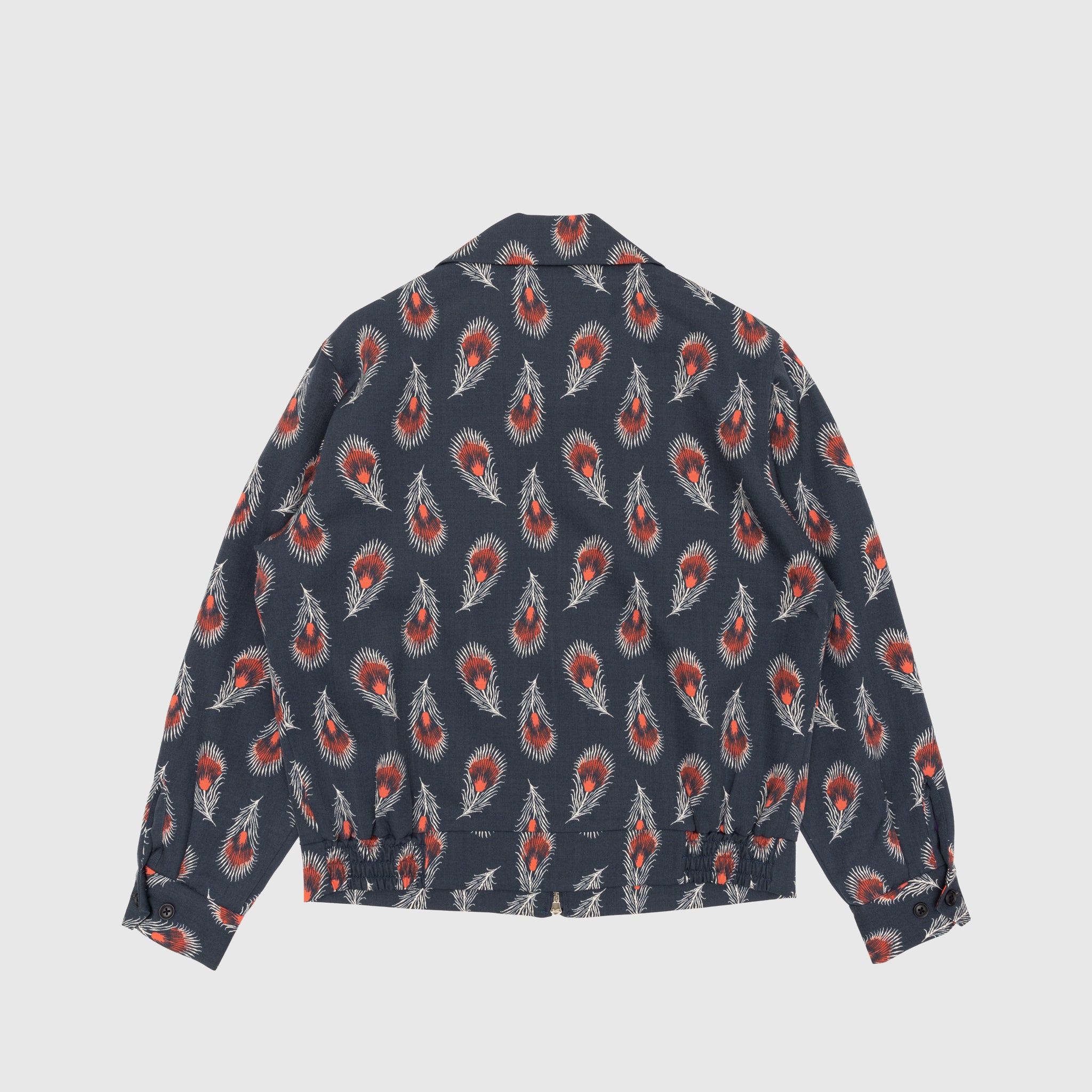 WOOL GABARDINE PRINTED SPORT JACKET