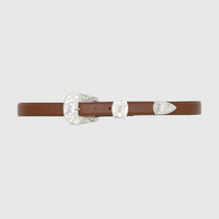 PAPILLON WESTERN TIP BELT - STEER LTHR.