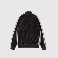 VELOUR RIB COLLAR TRACK JACKET