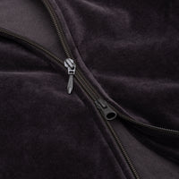 VELOUR RIB COLLAR TRACK JACKET