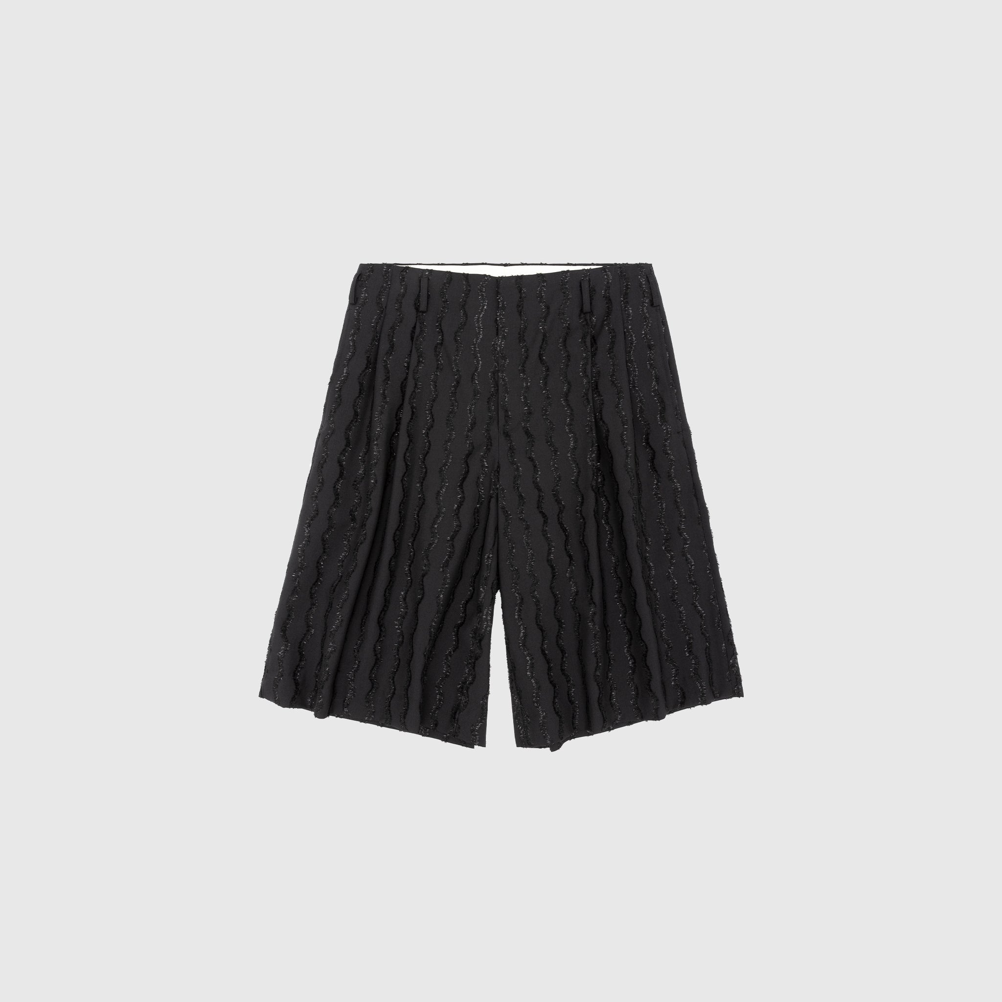 PLEATED EMBELLISHED SHORTS