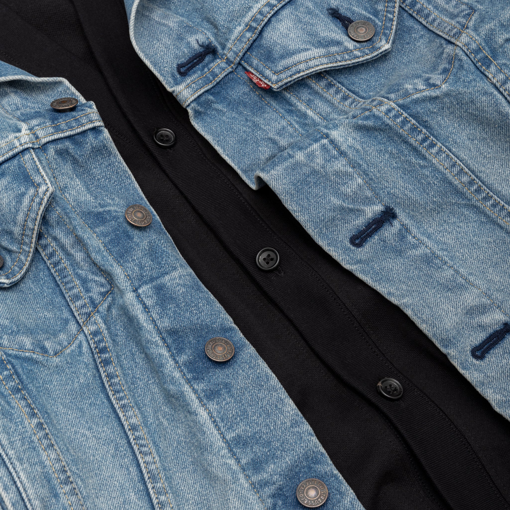 X LEVI'S WITH CARDIGAN DENIM JACKET
