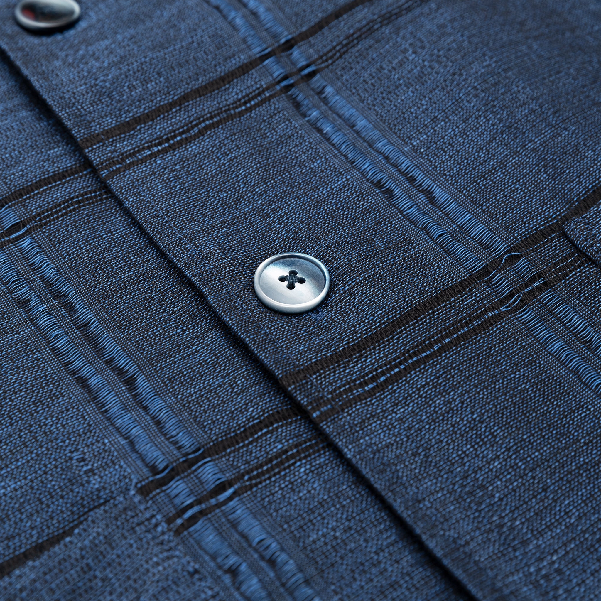 PLAID JACQUARD CABANA SHIRT