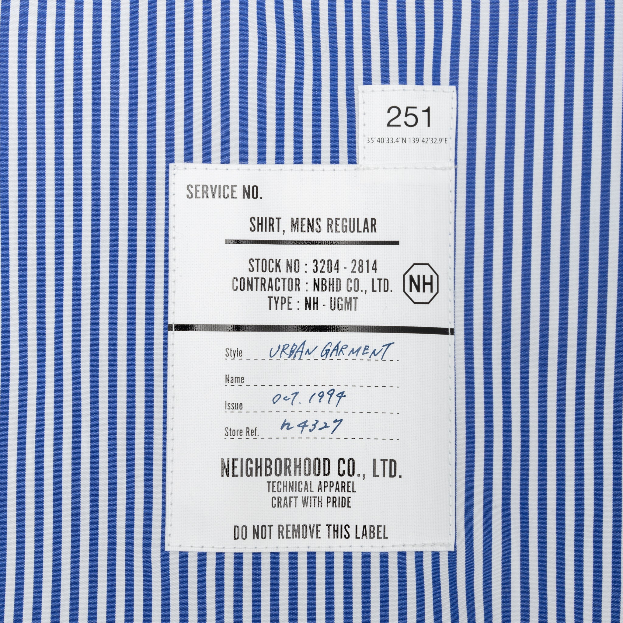 STRIPE SHIRT LS
