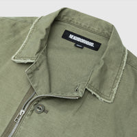 UNTRIMMED ZIP SHIRT
