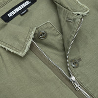 UNTRIMMED ZIP SHIRT