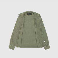 UNTRIMMED ZIP SHIRT