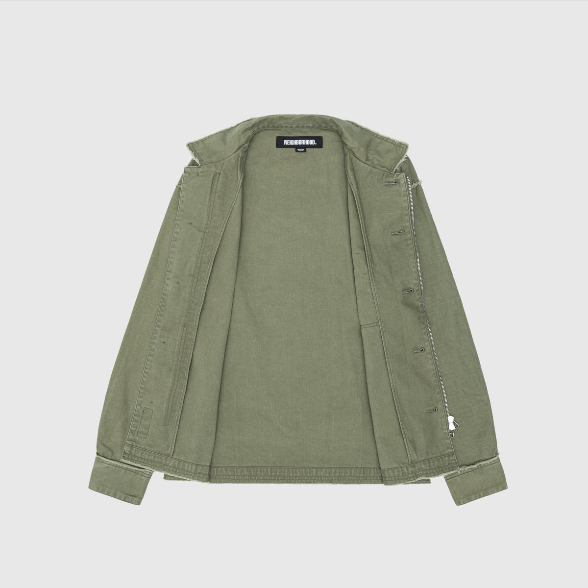 UNTRIMMED ZIP SHIRT