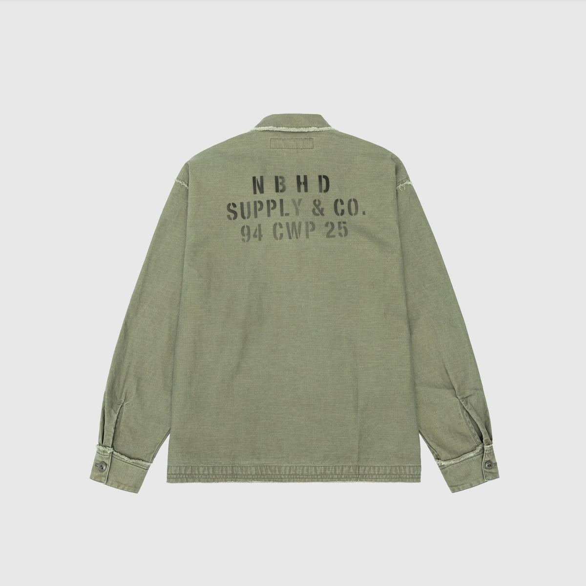 UNTRIMMED ZIP SHIRT