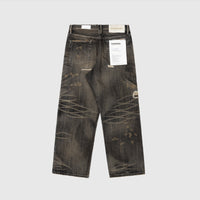 SAVAGE DENIM DP WIDE PANTS