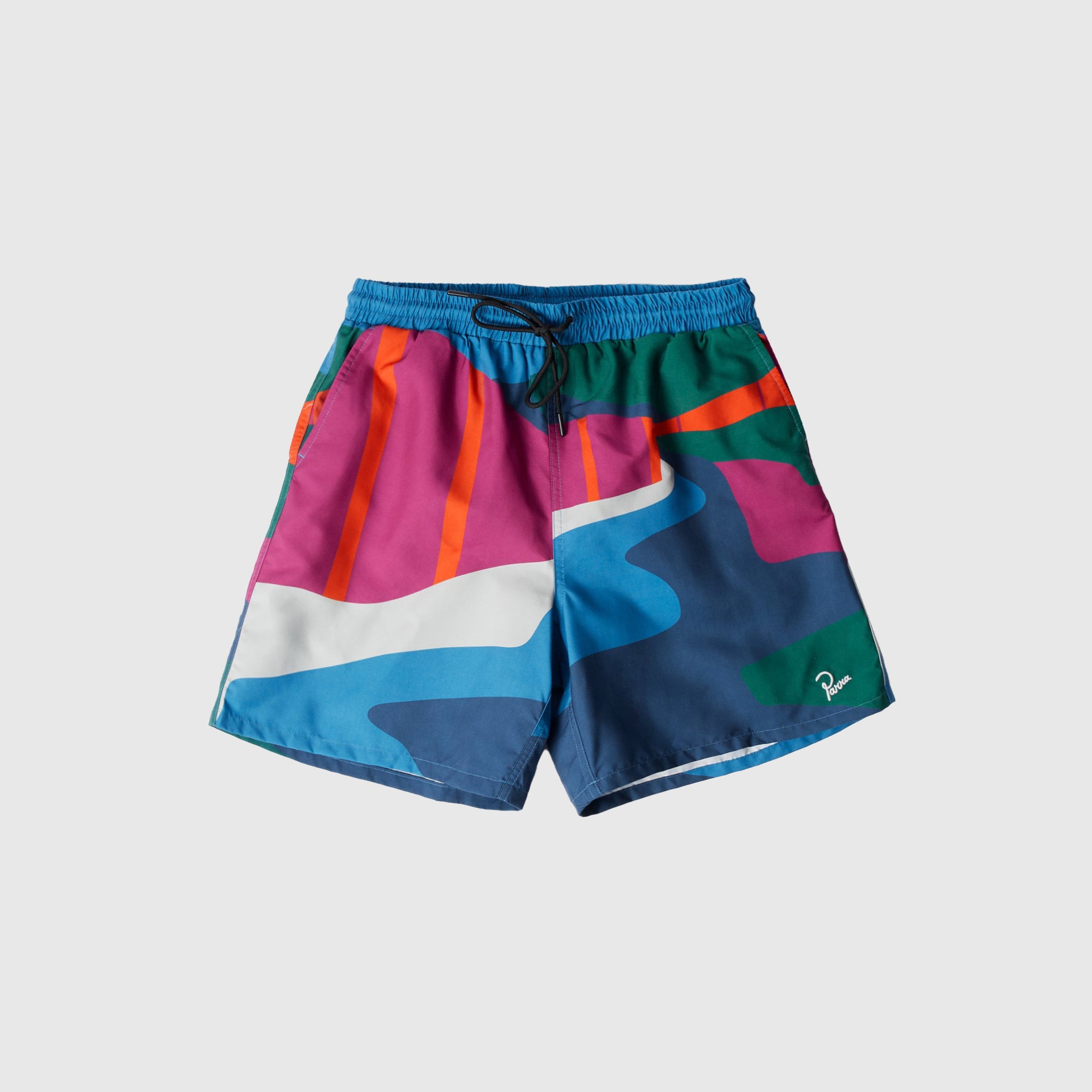 THE FESTIVAL FENCE SWIM SHORTS