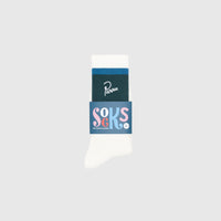 SIGNATURE STRIPED CREW SOCKS