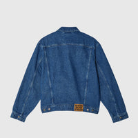 PERENNIAL LOGO DENIM WOVEN TRUCKER JACKET