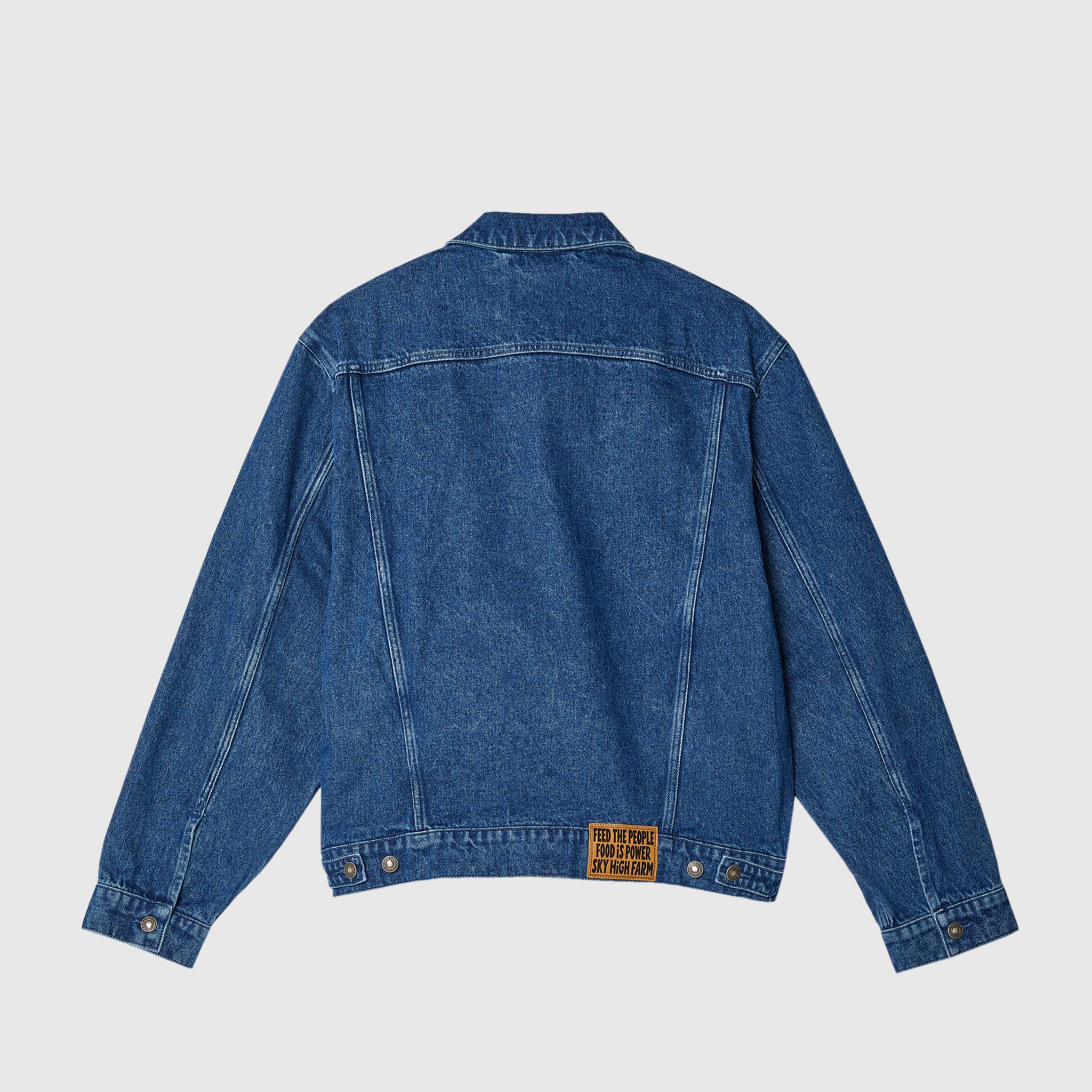 PERENNIAL LOGO DENIM WOVEN TRUCKER JACKET