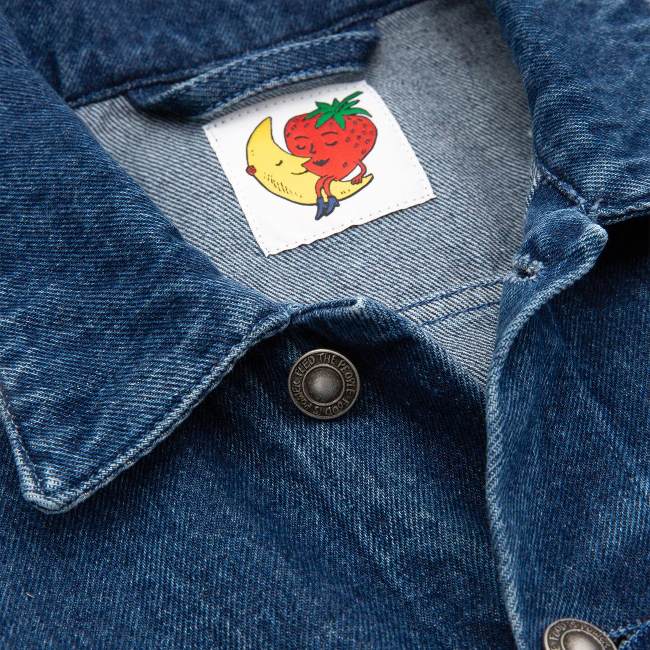 PERENNIAL LOGO DENIM WOVEN TRUCKER JACKET