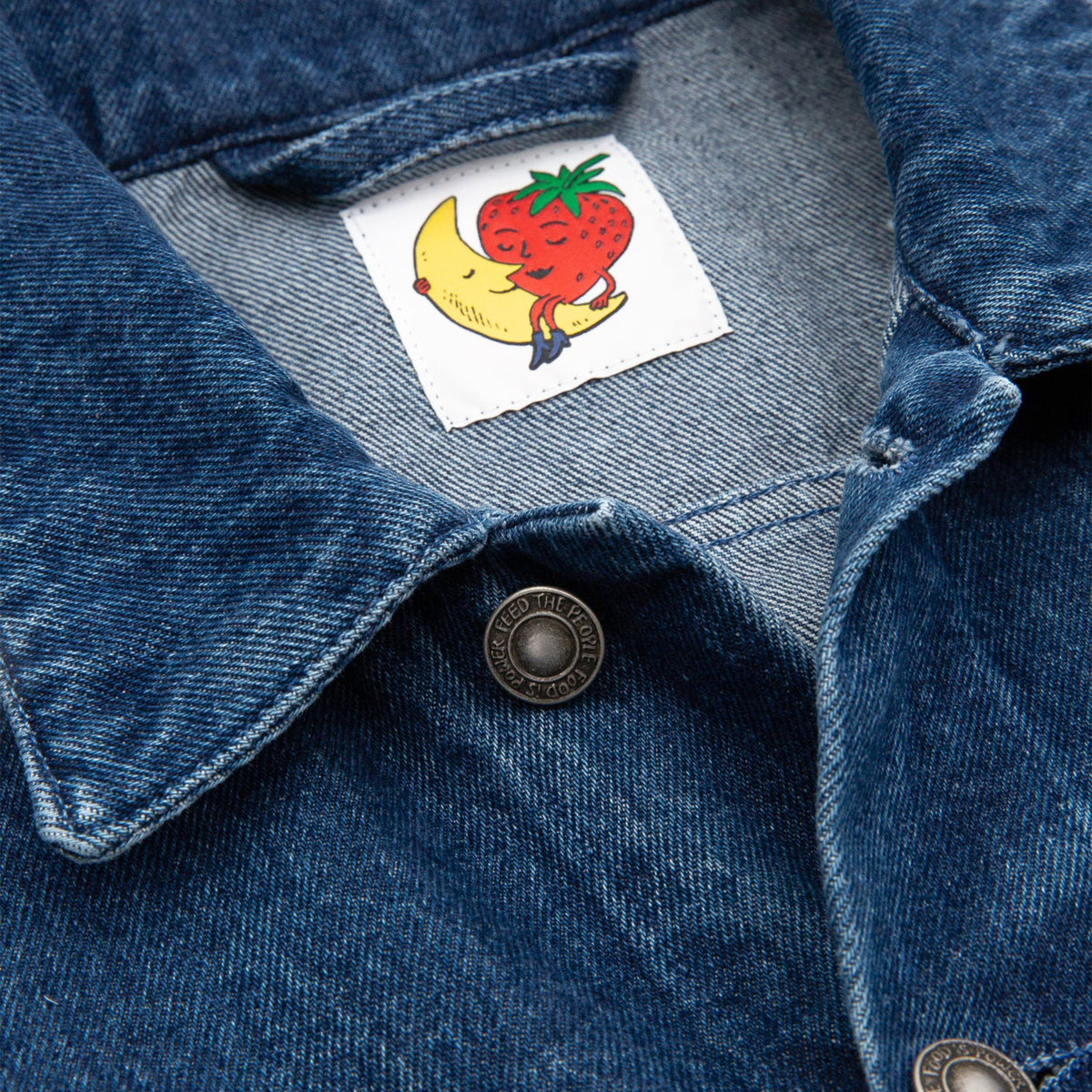 PERENNIAL LOGO DENIM WOVEN TRUCKER JACKET