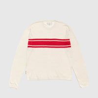 LIGHTWEIGHT STRIPED L/S SWEATER