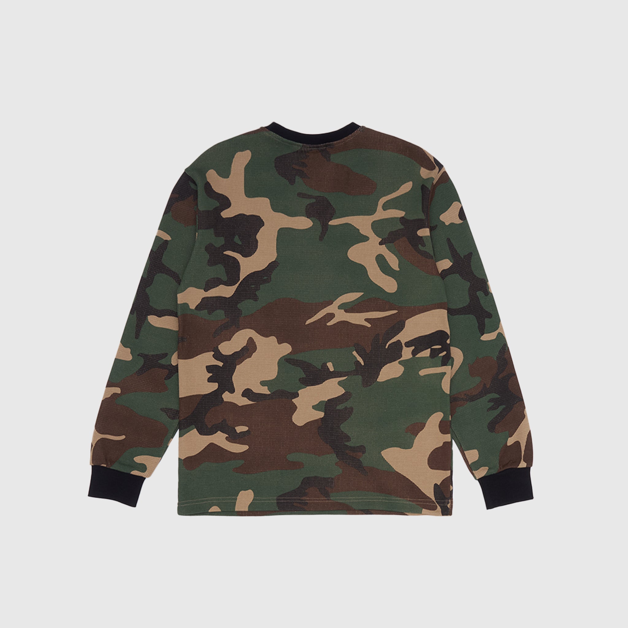 CARDINAL CAMO WAFFLE L/S KNIT