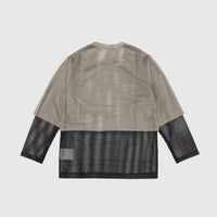 DOUBLE LAYERED MESH JERSEY L/S SHIRT