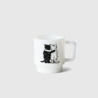 HUGGING CATS GLASS MUG